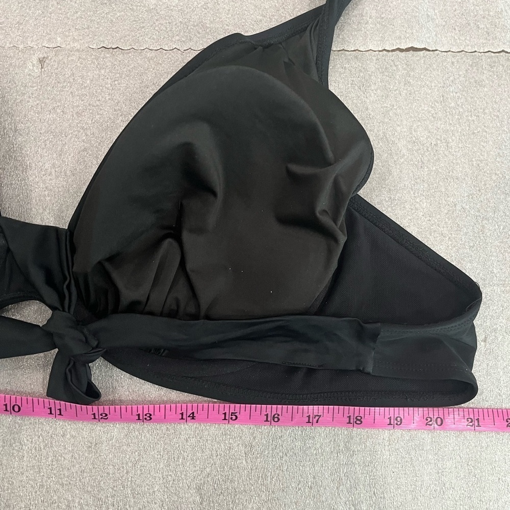 [3XL] Empetua Black Full Coverage Halter Bikini Top - Picture 6 of 6